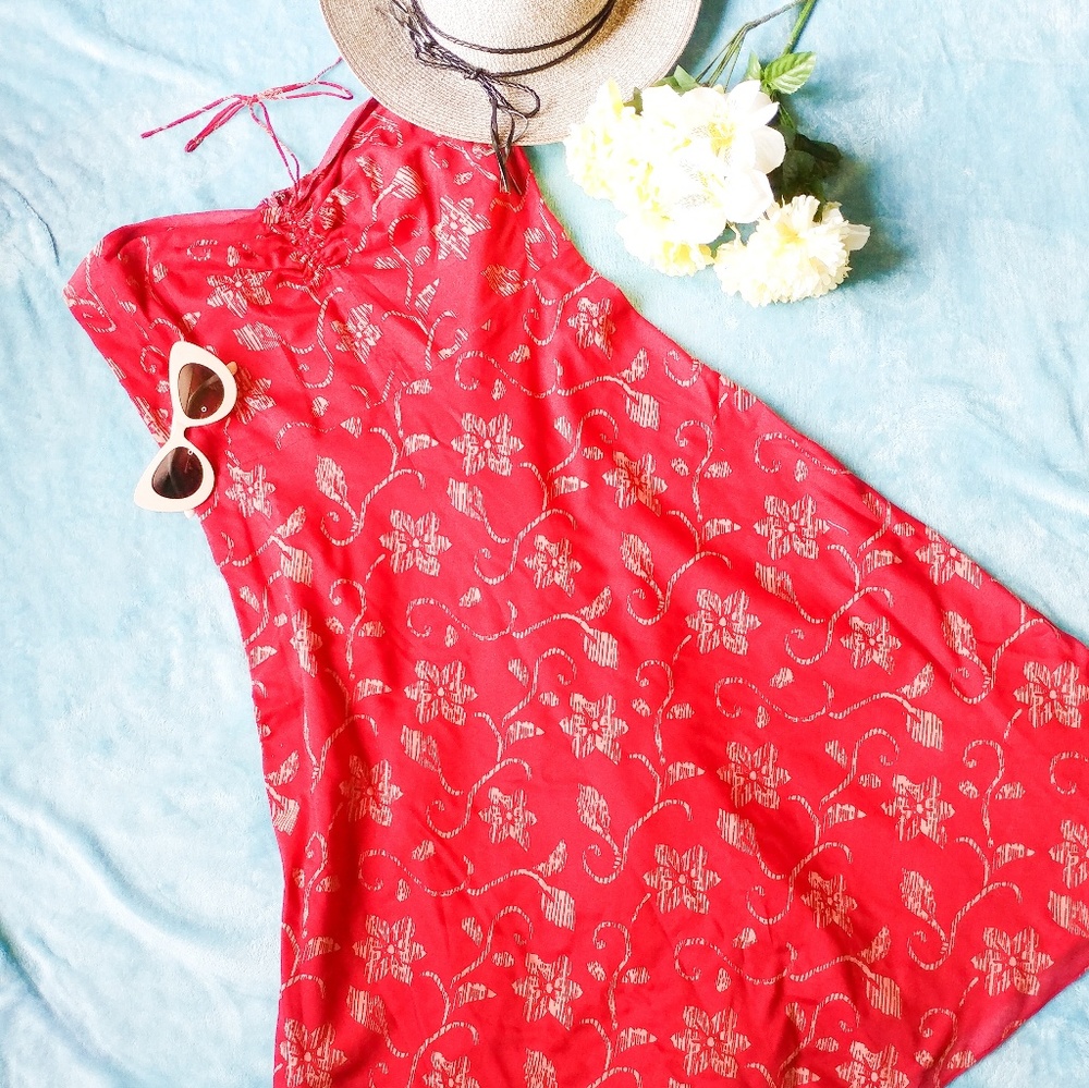 J Crew Plus Size Beach Halter Floral Midi Dress 14